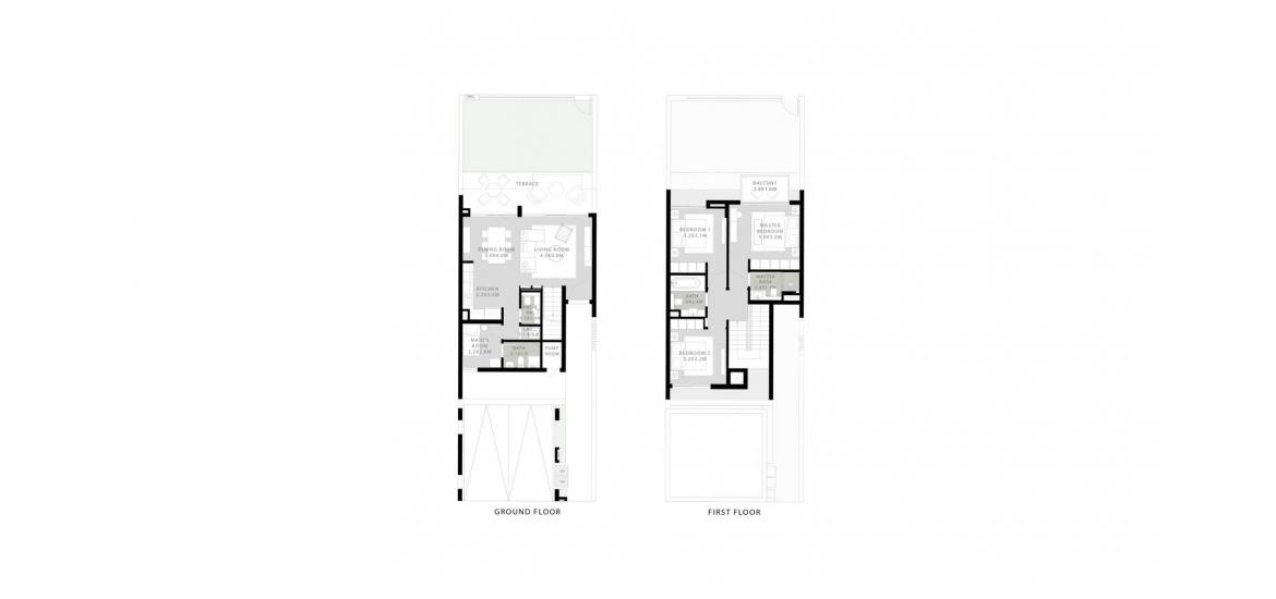 Floor plan «177SQM», 3 bedrooms in ORANIA AT THE VALLEY